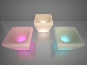 illuminated planter 5 3D Model