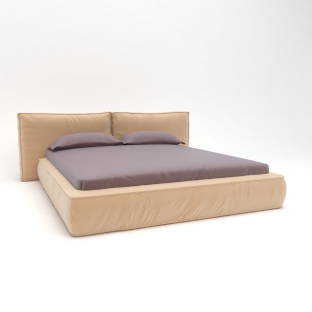bed 1 3D Model .c4d .max .obj .3ds .fbx .stl .blend 
