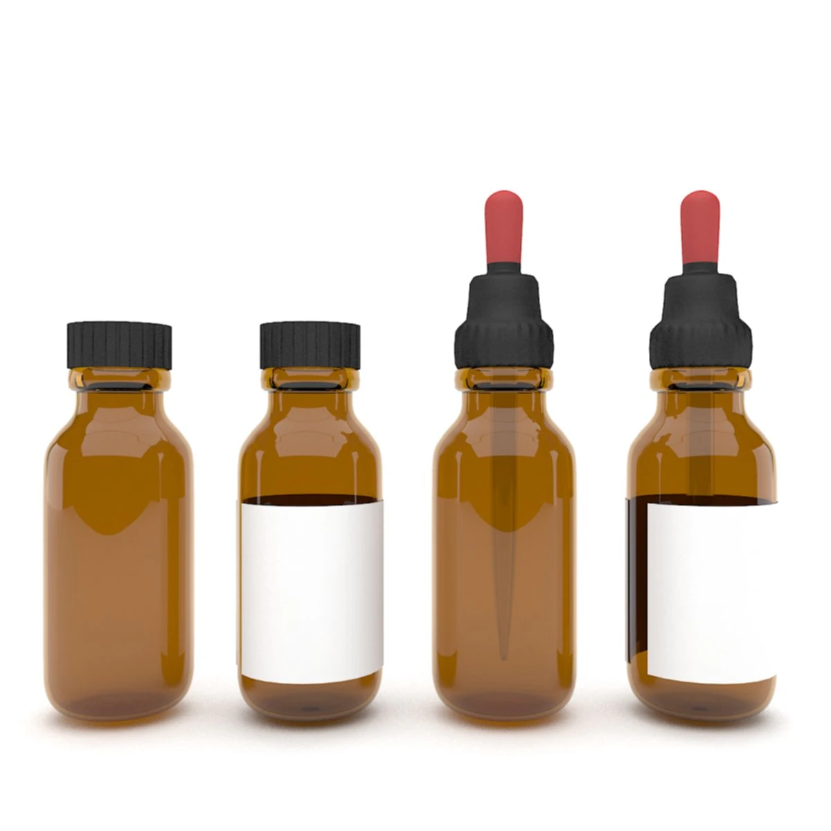 medical bottles 3 3D Model .c4d .max .obj .3ds .fbx .stl .blend