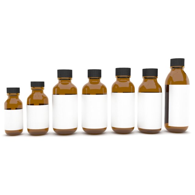 medical bottles 7 Model 3D .c4d .max .obj .3ds .fbx .stl .blend