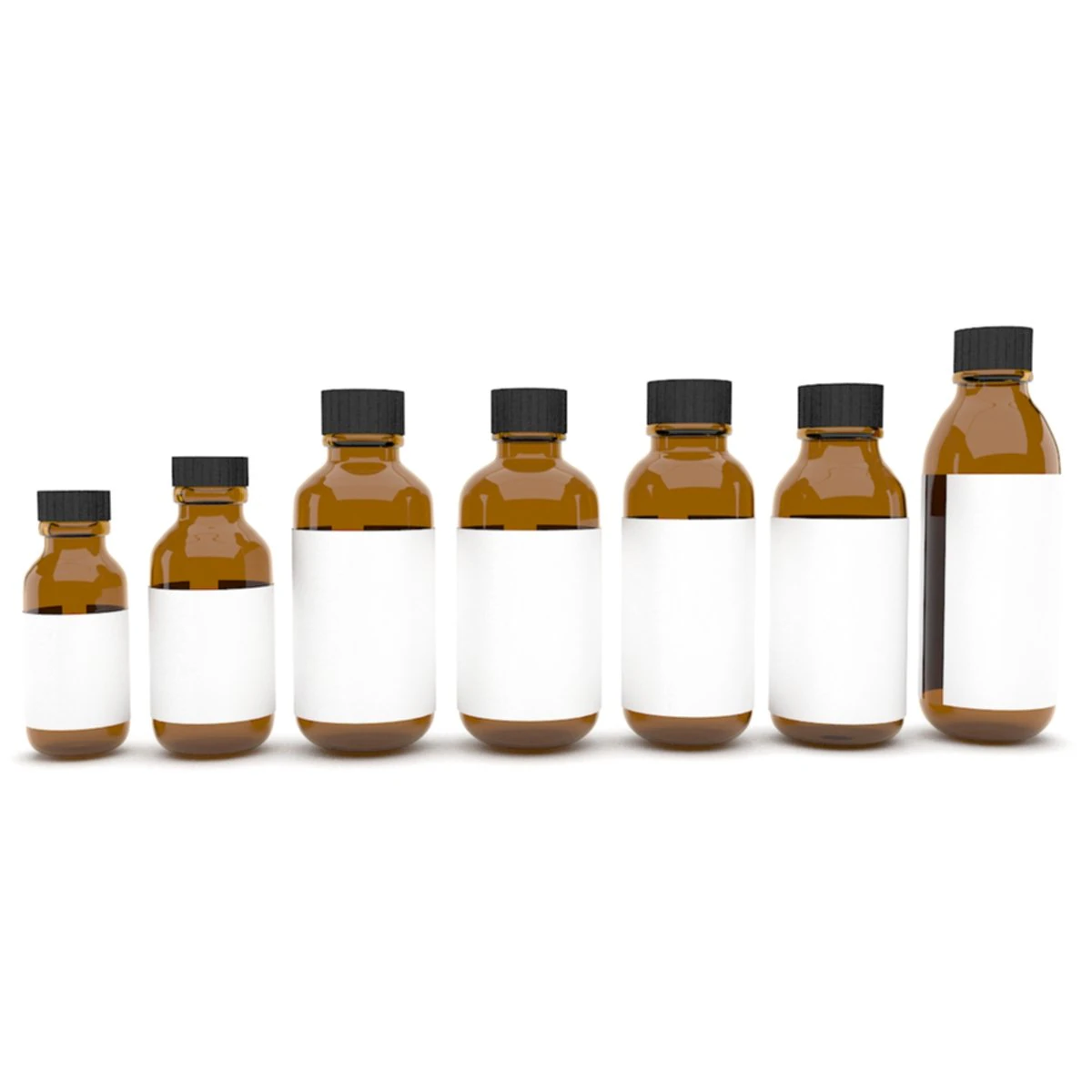 medical bottles 7 3D Model .c4d .max .obj .3ds .fbx .stl .blend