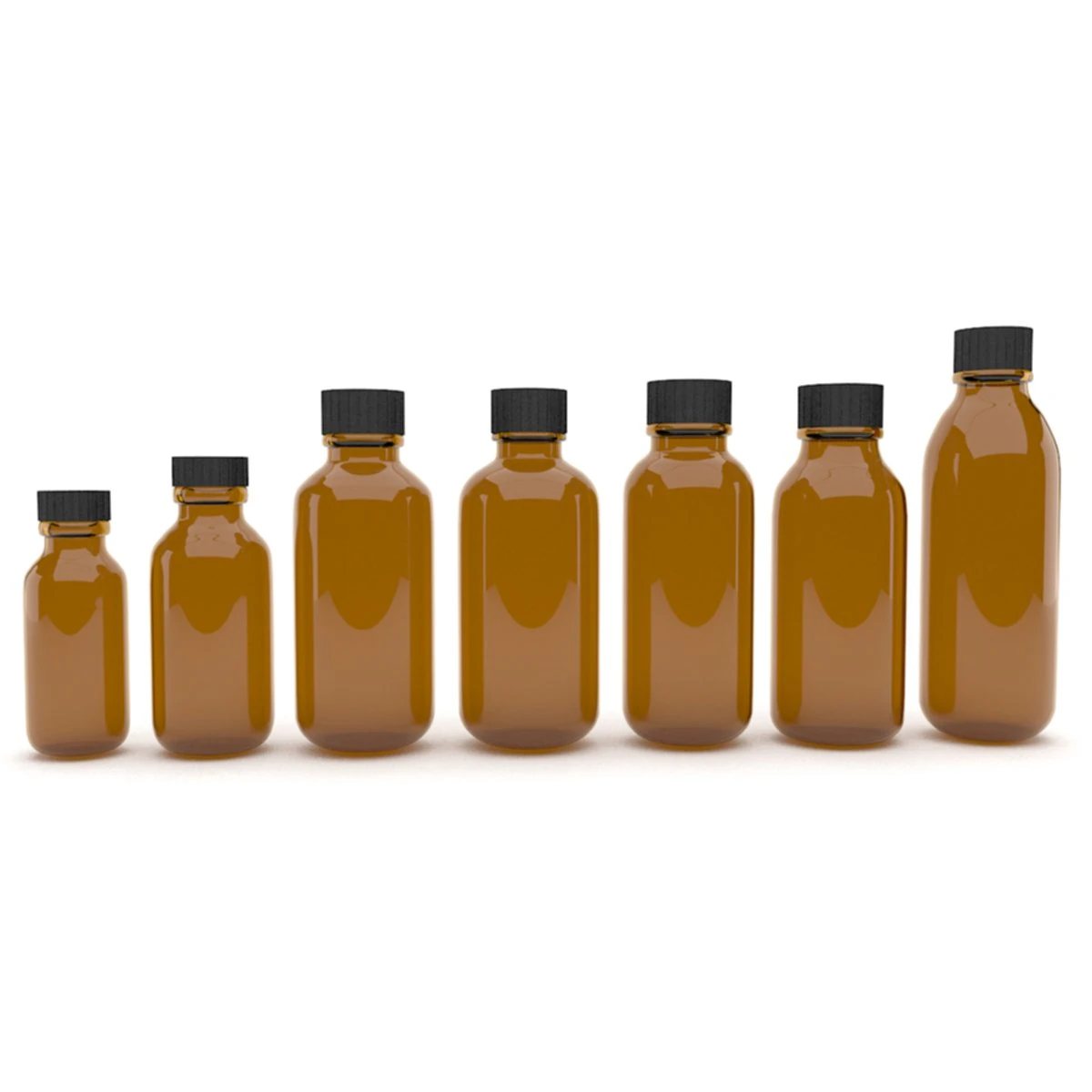medical bottles 8 3D Model .c4d .max .obj .3ds .fbx .stl .blend
