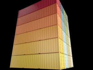 40ft containers 1 Model 3D