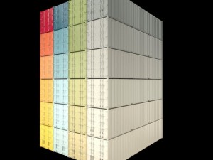40ft containers 1 3D Модель