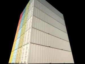 40ft containers 1 3D Модель