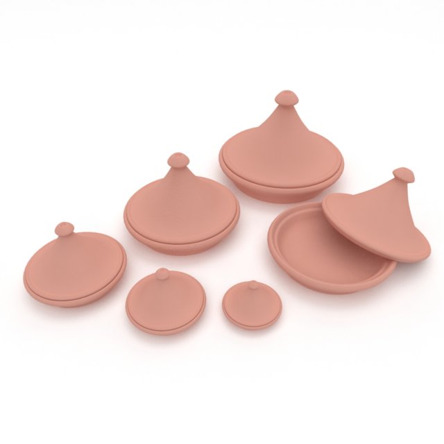 moroccan tajine 1 3D Model .c4d .max .obj .3ds .fbx .stl .blend