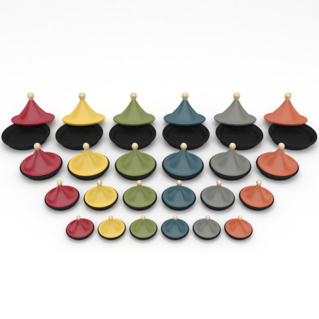 moroccan tajine 2 3D मॉडल .c4d .max .obj .3ds .fbx .stl .blend 