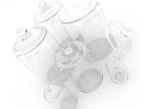glass jars 1 3D Model