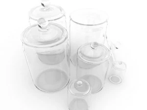 glass jars 1 3D Model