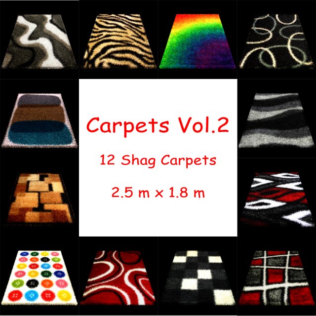 carpets vol 2 Modelo 3D .c4d .max .obj .3ds .fbx .stl .blend 