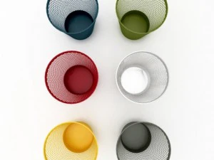 paper waste bin 1 3D Model