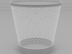paper waste bin 1 3D Model