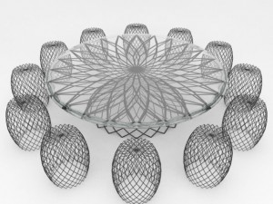 mesh outdoor furniture 1 3Dモデル