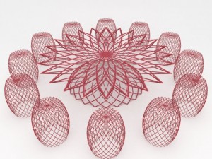 mesh outdoor furniture 1 3D Model