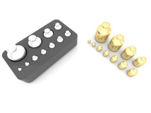 laboratory calibration weight set 1 Modèle 3D