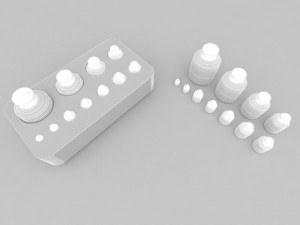laboratory calibration weight set 1 Modèle 3D