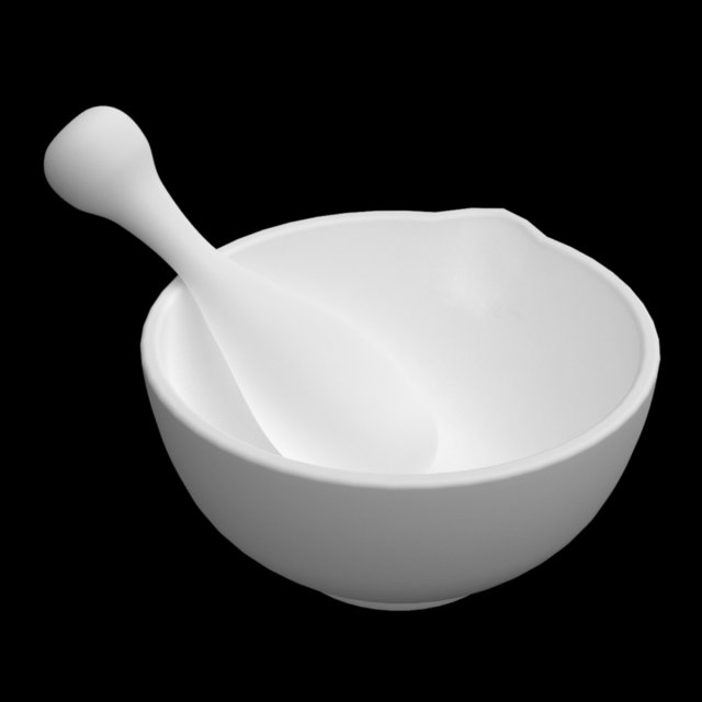 mortar and pestle Model 3D .c4d .max .obj .3ds .fbx .stl .blend 