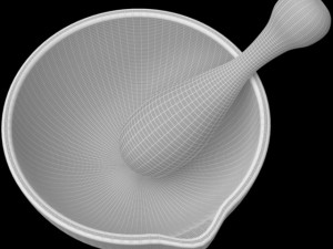 mortar and pestle Model 3D