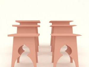 modern moroccan table 1 3D Model
