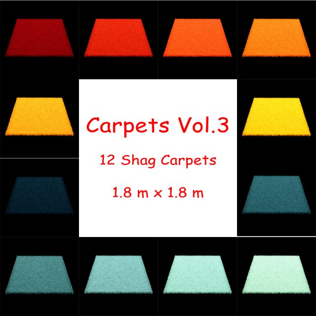carpets vol 3 3D-Modell .c4d .max .obj .3ds .fbx .stl .blend 