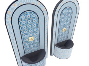 moroccan fountain 1 3D Model