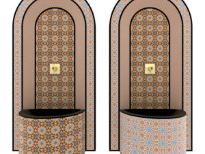 moroccan fountain 2 3Dモデル