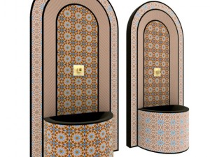 moroccan fountain 2 3D Model