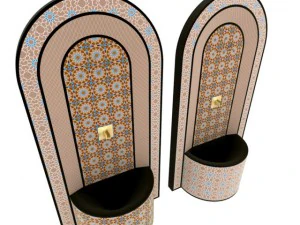 moroccan fountain 2 3D Model