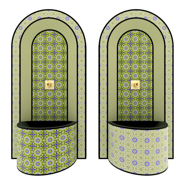 moroccan fountain 3 3D मॉडल .c4d .max .obj .3ds .fbx .stl .blend