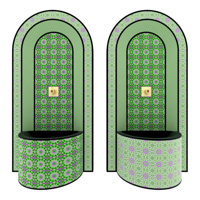 moroccan fountain 4 3D Модель .c4d .max .obj .3ds .fbx .stl .blend 