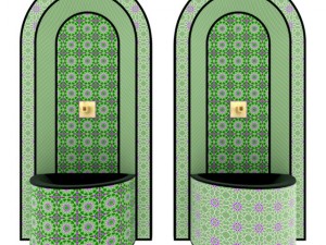 moroccan fountain 4 3D Model