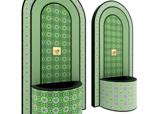 moroccan fountain 4 3D Model