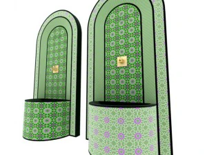 moroccan fountain 4 3D Model