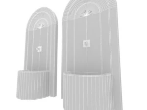 moroccan fountain 4 3D Model