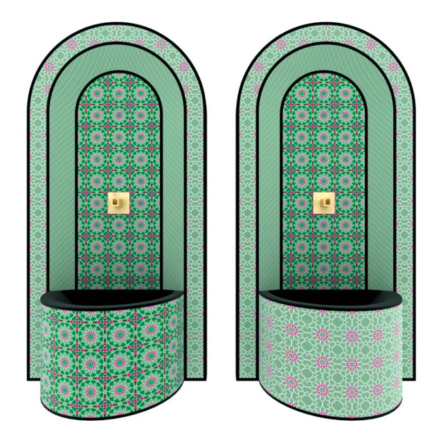 moroccan fountain 5 3D Модель .c4d .max .obj .3ds .fbx .stl .blend 