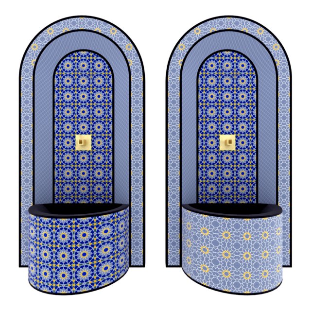 moroccan fountain 7 Modelo 3D .c4d .max .obj .3ds .fbx .stl .blend 