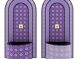 moroccan fountain 8 3D Model