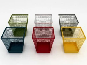 paper waste bin 2 3D Model