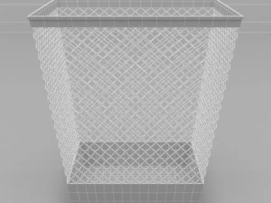 paper waste bin 2 3D Model
