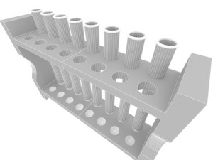 test tube  rack  cork Modelo 3D