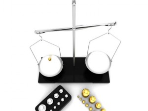 laboratory scale and calibration weight set 3Dモデル