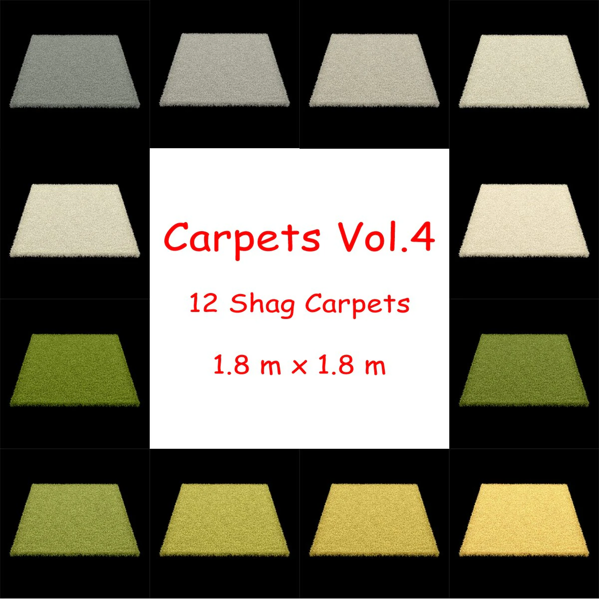 carpets vol 4 3D Model .c4d .max .obj .3ds .fbx .stl .blend 