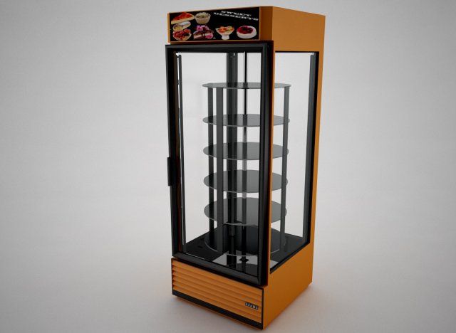 refrigerator for cakes Modello 3D .c4d .max .obj .3ds .fbx .stl .blend