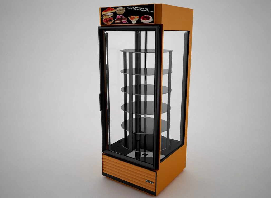 refrigerator for cakes 3D Model .c4d .max .obj .3ds .fbx .stl .blend 