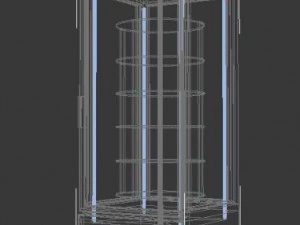 refrigerator for cakes 3D Model