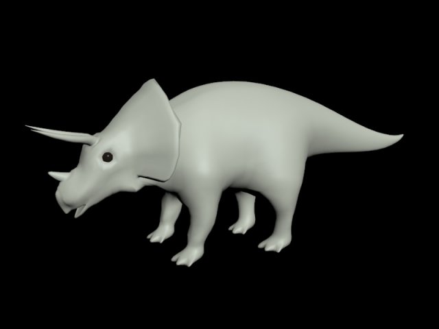 triceratops 3Dモデル .c4d .max .obj .3ds .fbx .stl .blend