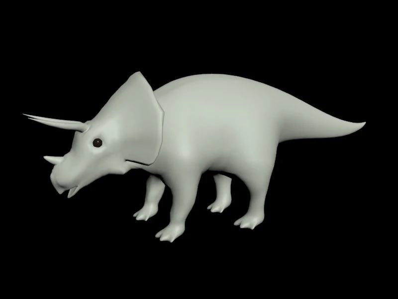 triceratops 3D Model .c4d .max .obj .3ds .fbx .stl .blend 