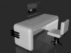 最小限のオフィス 3Dモデル