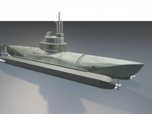 navy ship 3D Model
