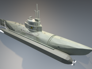 navy ship 3D Model